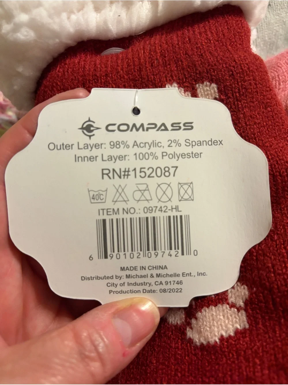 Ladies Sherpa Dog Themed Cozy Socks in Red, Gray, Pink *2 Pair*